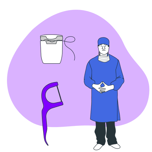 Illustration d'un dentiste expérimenté